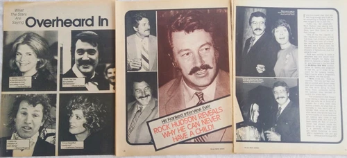 Rock Hudson magazine clippings