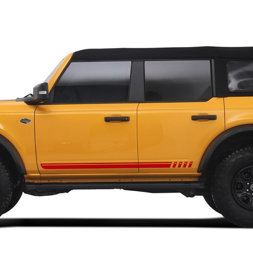 For Ford Bronco U725 2021-Now 4-Door Outer Banks Car Side Decals Stripes Sticker - Imagen 3 de 14