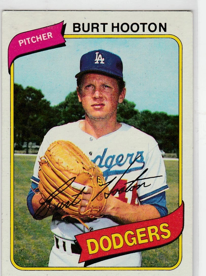 1980 topps #170 Burt Hooton DODGERS