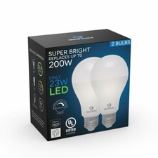 Great Eagle Dimmable 200W Replacement A21 LED Bulb 2700K/4000K 2pk 