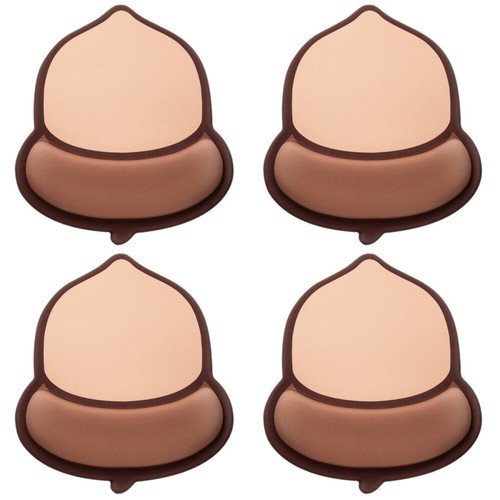 4 PCS Nut Mouse Pad Girl Office Cute Ergonomic Computer Wrist Rest - Bild 8 von 12