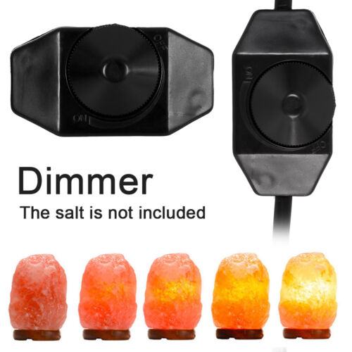 Salt Lamp Power Cord 1.8m Cable Black Wire Dimmer Button Control Bulb Switch AU - Picture 2 of 10