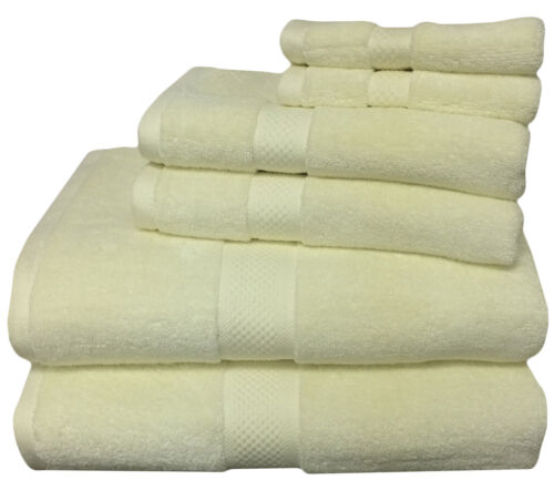 Luxury Bamboo Towels 6 Piece Super Soft Bamboo Cotton Blend - Picture 3 of 9