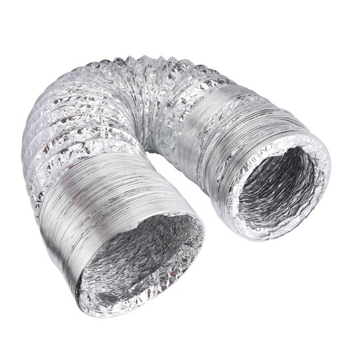 4" 12" 8 ft 25 ft Flexible Ducting Dryer Vent Pipe Aluminum Foil Duct Fan Hose - Picture 2 of 15