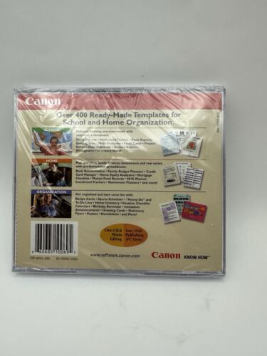 Canon Office Ready Family Essentials Windows 95, 98, NT 4.0 CD-ROM 2000 Mac 7.5+ - Foto 2 di 2
