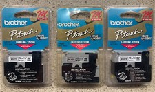 BROTHER P-Touch Labeling System M TAPE 12mm 1/2" White/Silver M231