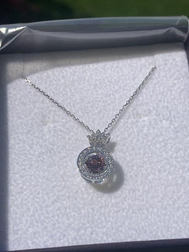 J.ESTINA Jestina rosa Mioello Halskette neu im Karton Silber + rosa tanzender Stein Geschenkverpackung - Bild 9 von 13