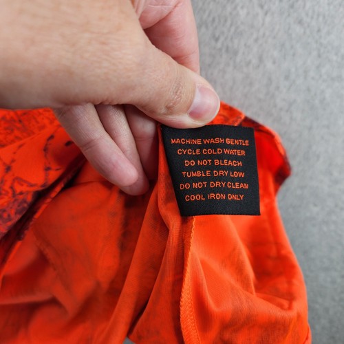 Gamehide Vest Mens M Blaze Orange North Camo Sneaker Padded Shoulder Safety - Picture 13 of 17