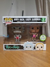 Funko Pop! Rick and Morty - Buff Rick / Buff Summer 2 pack - 2017 Spring con