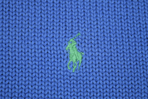 Vintage Sweater Polo Ralph Lauren Size L 90s Soft Blueberry Cotton Knit NWT - Picture 3 of 10