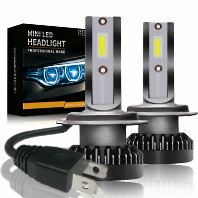 2X H7 800W 32000LM LED Headlight Kit Light Lamp Car Beam Bulb 6000K White Bright