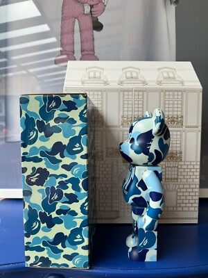 bearbrick 400% bape play blue | eBay