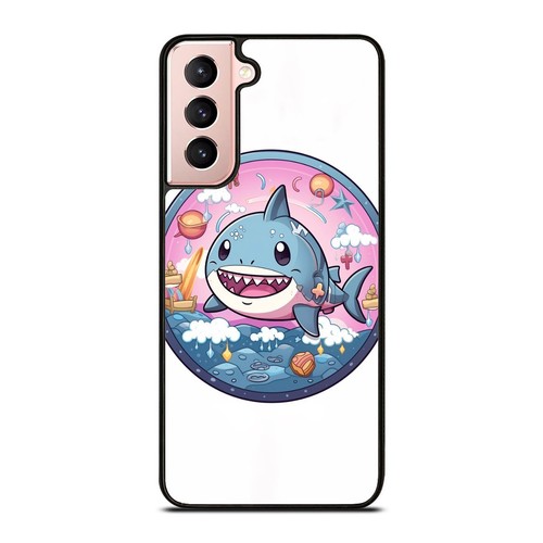 For Galaxy S20 S21 S22 S23 S24 FE Ultra Shark kawaii Whale Hard Black Case - Picture 5 of 25