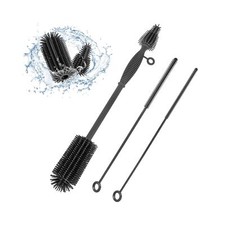 Baby Bottle Brush and Straw Cleaner Brush Set, Extra Long Double-Ended Soft S...