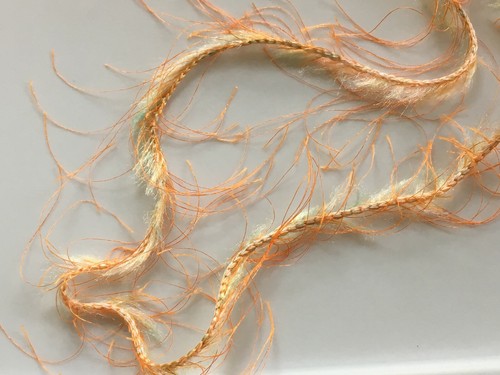 Kertzer SRK Collection It's Kool #7004 Orange Grove Eyelash Yarn 50gr 43yds - Picture 2 of 4