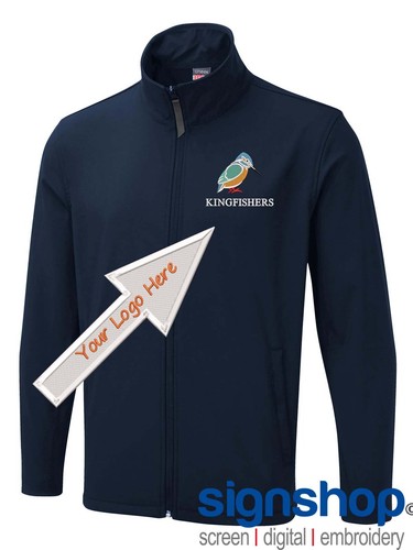 UX10 Uneek Personalised Embroidered Soft Shell Jacket Water Proof - Picture 11 of 12