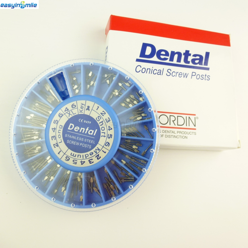 120 piezas/kit de poste de tornillo dental acero inoxidable S -XL kit completo pin endo de metal - Imagen 2 de 10