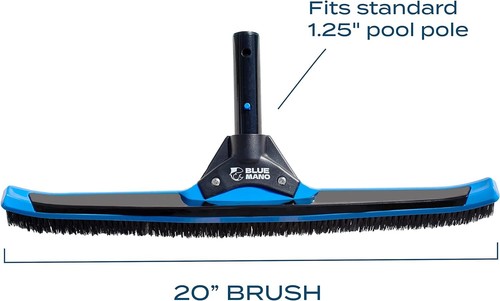 Ultra Wide Pool Brush - Provides 3X Force to Clean Pool Walls - 20" Premium B... - Picture 6 of 8