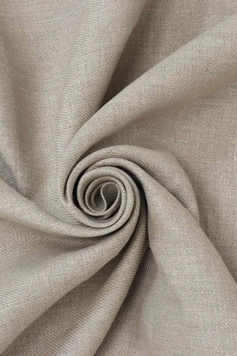 100% Natural Linen Fabric | Wolf 2 | Flax | Upholstery Curtains Blinds Cushions - Picture 1 of 5