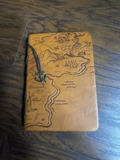 Vintage King of the sea Pirate treasure map Journal diary