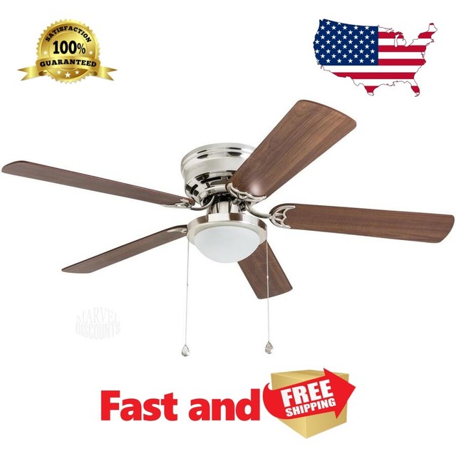 Harbor Breeze 36 In Brushed Nickel Downrod Close Mount Indoor