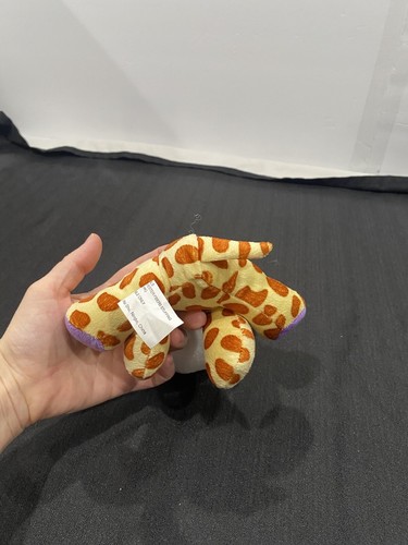 giraffe plush stuffed animal multicolored with purple accents Cute Baby Giraffe - Picture 6 of 8
