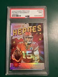 2020 Panini Prestige - Heroes Patrick Mahomes II #HE-PM PSA 9 new grade