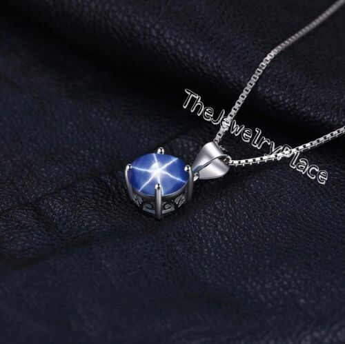 Genuine Blue Star Pendant in 925 Sterling Silver Lindy Star Necklace Infinity - Picture 2 of 3