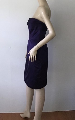 OSCAR de la RENTA Purple Strapless Cocktail Dress (Size 8) - Picture 8 of 12