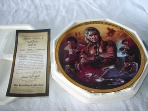 STAR-TREK-2-COLLECTOR-PLATE-HAMILTON-MOVIE-THE-WRATH-OF-KHAN-1994