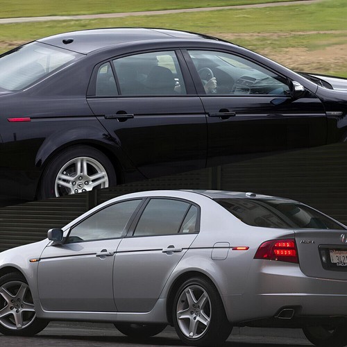 Door Window Trim Kit Gloss Black Cover For Acura TL 2004~2008 6Pcs Pillar Posts - Picture 7 of 13