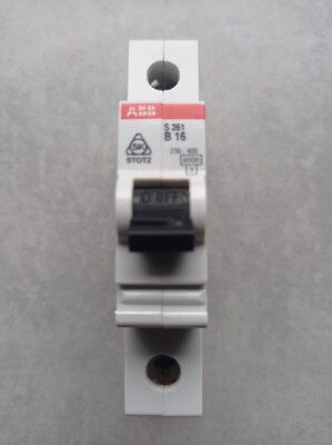 ABB S261 B16 Leitungsschutzschalter 1-polig Sicherungsautomat LS ...