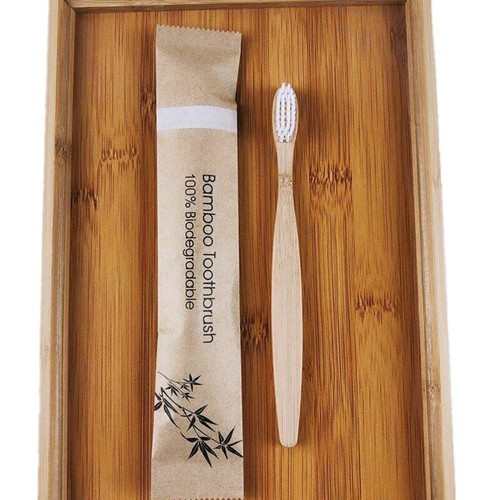 Eco Friendly Bamboo Toothbrush Natural Biodegradable Wood Adult & Child Sizes - Afbeelding 21 van 32