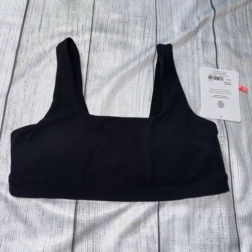 Athleta Girl Fair & Square Bra XL (14) Black Sports Bra NEW Light Padded - Picture 1 of 3
