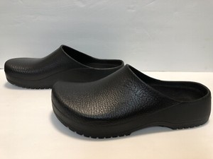 black rubber slip on clogs