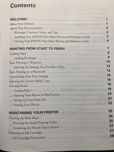 EPSON Stylus C60 Series Printer Software Drivers and Utilities Disc and Manual - Picture 7 of 9