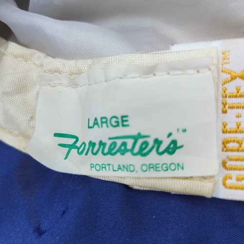 Forresters Hut Herren Fischerhut blau L Vintage 90 gefüttert Golf Angeln Bootfahren USA - Bild 9 von 10
