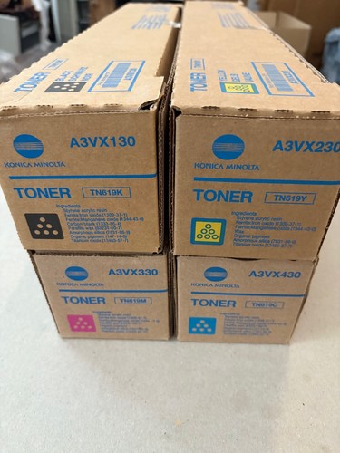 Original Konica Minolta TN-619 Toner Set CMYK bizhubPress C1060 C2070 C3070 C4070