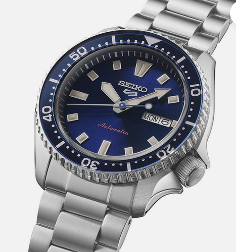 Seiko 5 Five Sports SRPL83 SKX Automatic Watch 100m Blue Dial Made in Japan - Picture 3 of 6