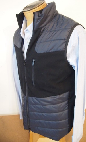G/FORE Full Zip Pixelated Skull & T's Merino Wool & Nylon Vest NWT L $350 Black - Picture 2 of 16