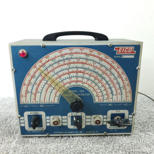 Eico 320 Signal Generator Portable Radio Test Equipment Vintage As-Is Untested