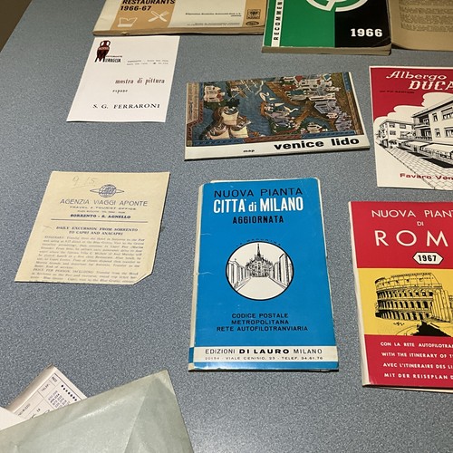 1960'S ITALY Ephemera LOT MAPS BROCHURE TOURIST GUIDE ETC - Picture 9 of 14