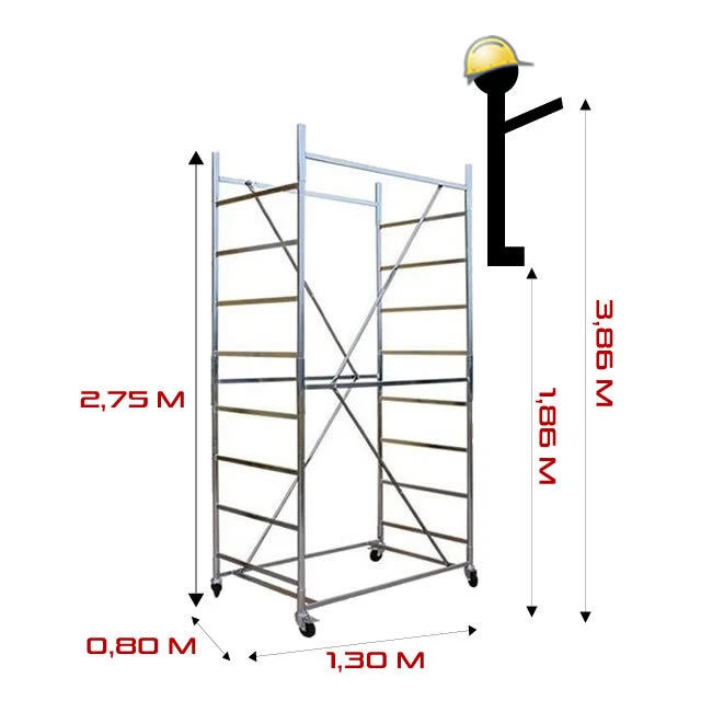 Trabattello tris h. 3.8 Mt. Lavoro - Immagine 3 di 4