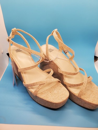 Wild Fable Damen Ronnie Riemchen Plateau Keilabsatz mit Memory Foam Größe 8,5 - Bild 1 von 5