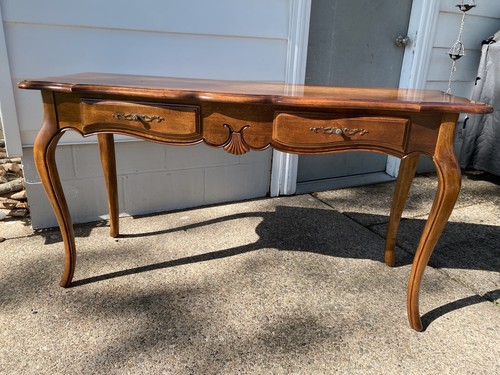 Beautiful Ethan Allen Country French Sofa Console Table #26-9301 Finish #236 - Picture 2 of 23