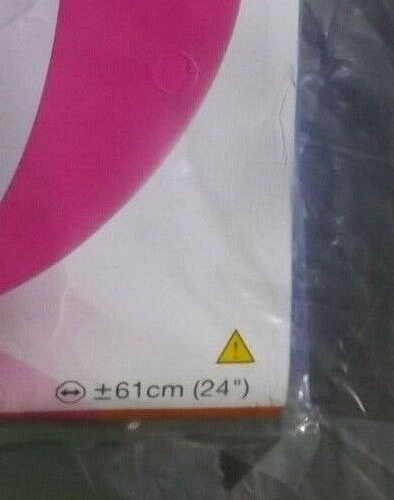 Inflatable Beach Ball 61cm Diameter Fun Bright Colours Blow Up 3+ - Picture 3 of 7