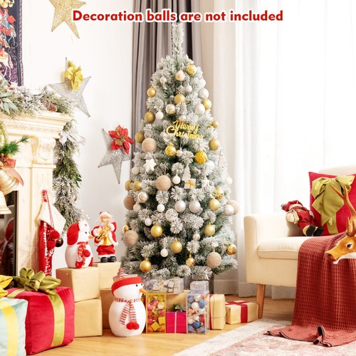 Pre-Lit Hinged Christmas Tree With Remote Control Lights - Picture 3 of 16