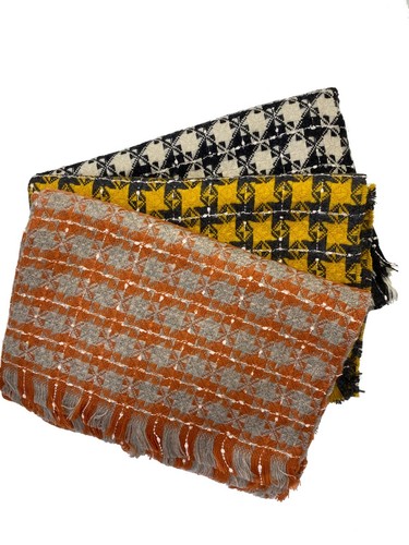 Winter Warm Karo Dogtooth Print Schal Premium Weich Klassisch Mischung Schal Halstuch - Bild 2 von 5