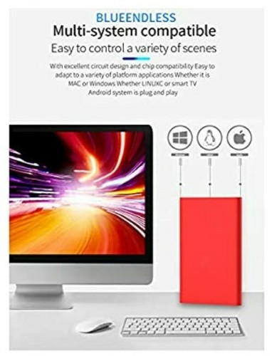 GTJXEY External Hard Drive Portable HDD 1TB USB 3.0 Hard Disk HDD 3.5 - Picture 2 of 2