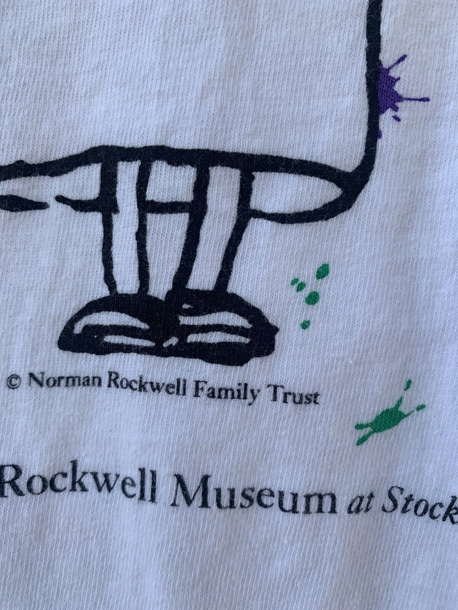Vintage '90s Norman Rockwell Museum Art T-shirt L Painting Vintage '90s Norman Rockwell Museum Art T-shirt L Painting